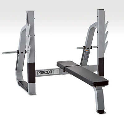 Олимпийская скамья прямая Precor ICARIAN 408 Olympic Flat Bench Силовой тренажер - Кликните на картинке чтобы закрыть