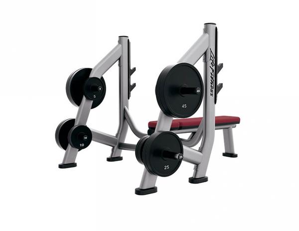 Life Fitness Стойка для Хранения Дисков для Олимпийской Скамьи SOBWS Силовой тренажер - Кликните на картинке чтобы закрыть